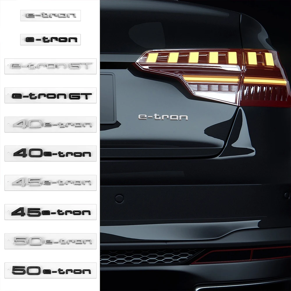 Фото Наклейка-эмблема на задний багажник для AUDI Sline TT RS Quattro S3 S5 A3 A4 A5 S ABS Car e-tron GT 40e-tron 45e-tron 50e-tron №1