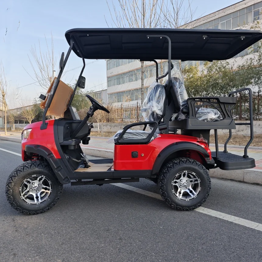 Одобренная CE тележка для гольфа с литиевой батареей 48/72 В модель E 2 4 6-местная