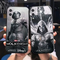 marvel logo moon knight phone case for samsung galaxy a32 4g 5g a51 4g 5g a71 4g 5g a72 4g 5g black soft liquid silicon coque