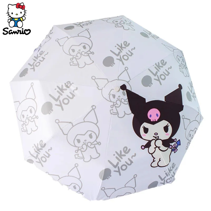 Новый зонт Sanrio Kuromi летний пляжный от солнца с героями мультфильмов солнечный