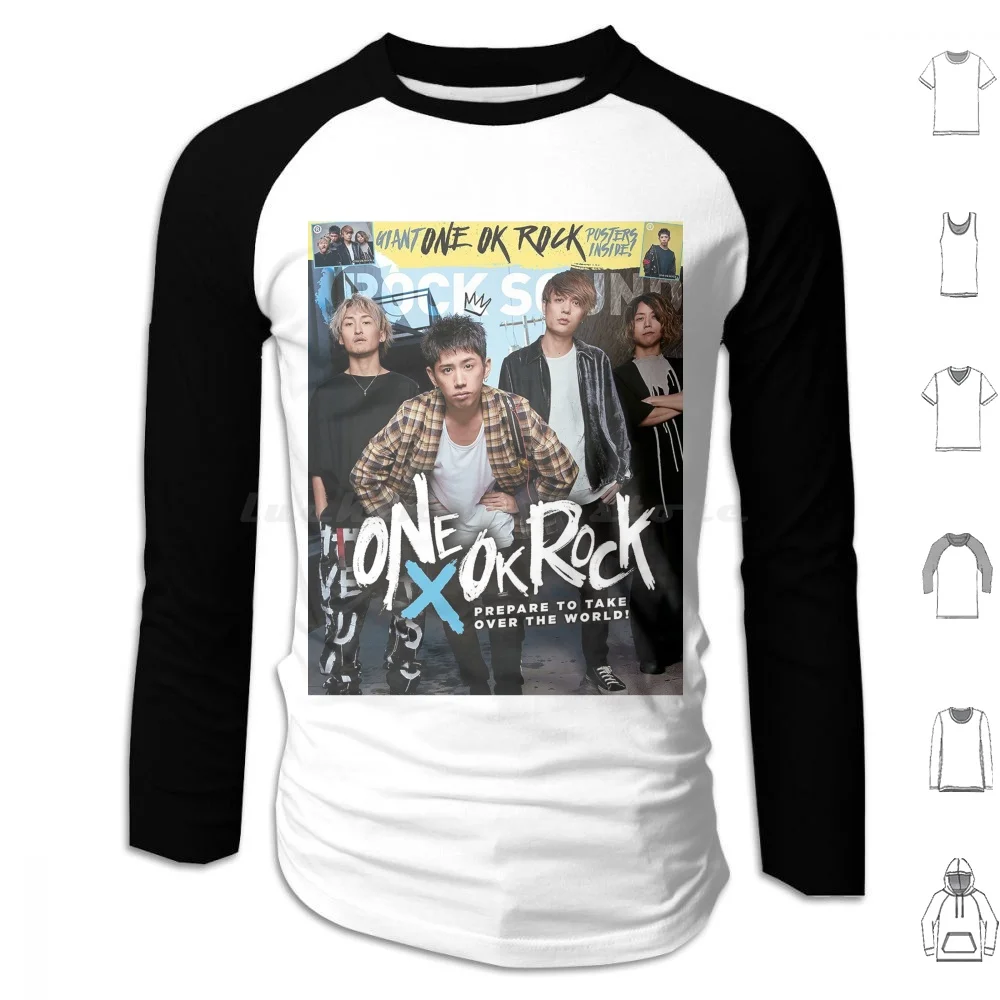 Толстовка Sembilan Show One Ok Rock Tour 2019 хлопок с длинным рукавом