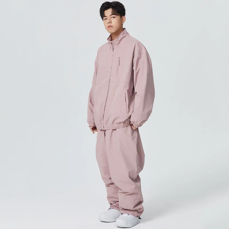 Зимние парные лыжные куртки новинка 2024 свободная Лыжная одежда для женщин