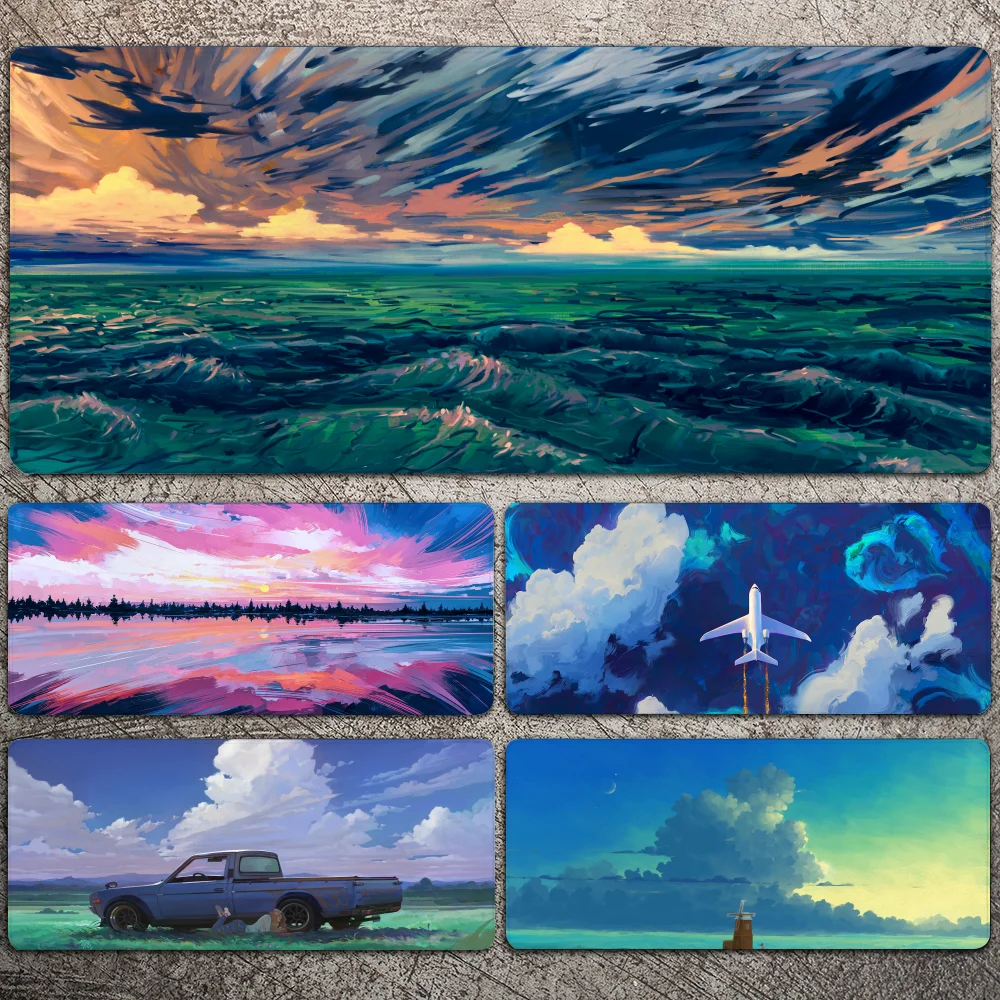 

Коврик для мыши с милым рисунком, большой игровой коврик для мыши, утолщенный Настольный Коврик для компьютерной клавиатуры