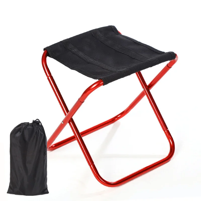 

Portable Folding Fishing Chair Foldable Camping Chair Outdoor Hiking Picnic Beach Seat Chairs Load Bearing BBQ Stool