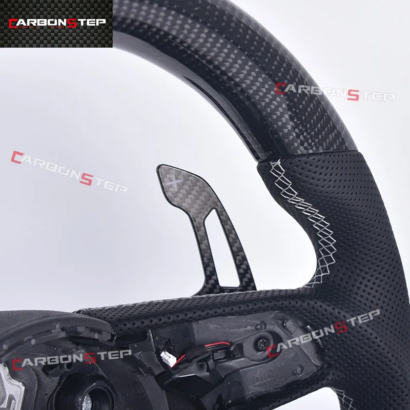 Фото Светодиодный руль из карбона для Audi R8 C7 A5 B8 RS3 S3 A7 A4 B9 RS6 RS7 S4 A3 A6 №5