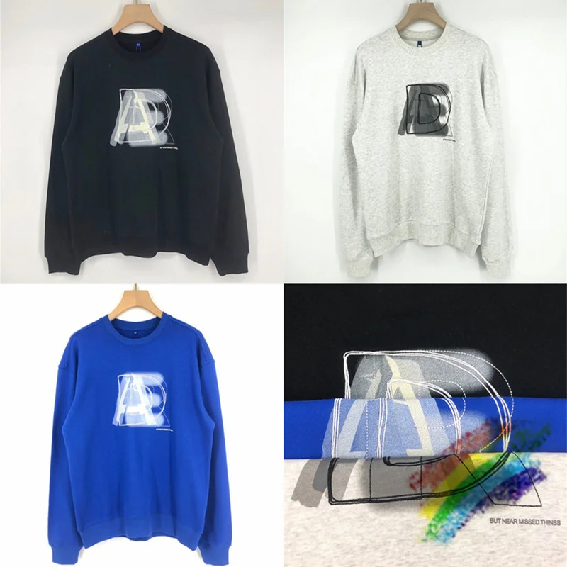 

ADER ERROR LAYER Sweatshirts Men Women 1:1 High Quality Artwork Mark Detail Adererror Hoodie Slightly Oversized