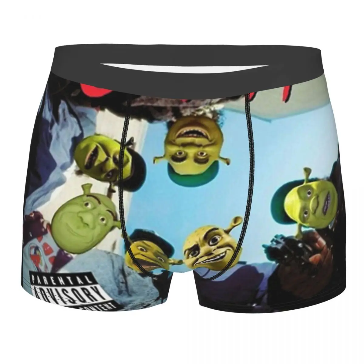 

STRAIGHT OUTTA SWAMPTON Shrek Green Schreck Comedy Film Underpants Cotton Panties Men's Underwear Sexy Shorts Boxer Briefs