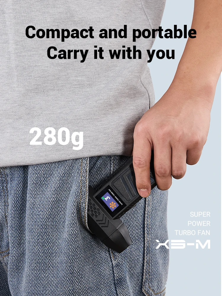 X3 Turbo Jet Fan Мощный воздуходувка 130000 Регулируемая скорость ветра 52 м/с