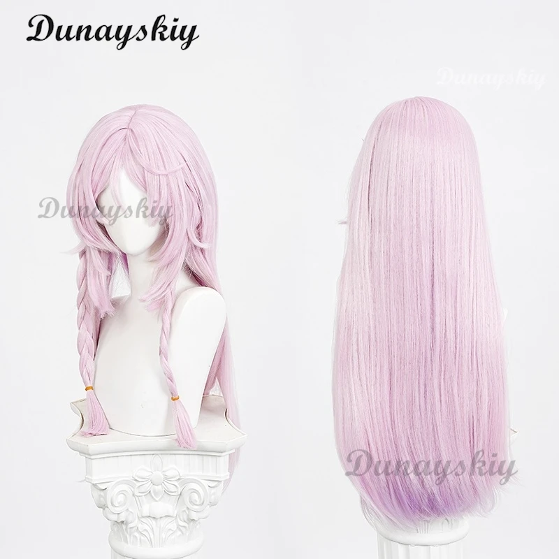 Парик для косплея по мотивам аниме Genshin Impact Citlali длиной 75 см с розовым и фиолетовым