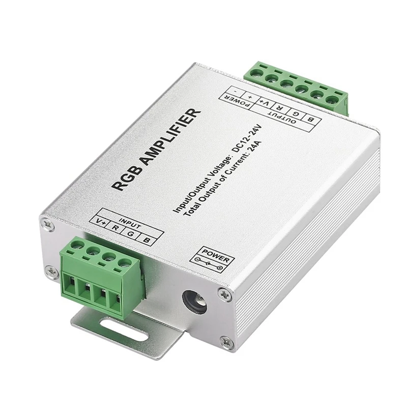 

1Pcs LED Strip Amplifier 24A LED Controller Amplifier Output RGB LED Controller Strip Power Repeater Console Controller