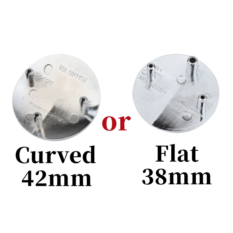 

42 мм, изогнутый, 38 мм, плоский автомобильный аксессуар для переднего двигателя из АБС-пластика, ярлык для Mercedes Benz C класса E, C200, E260, E300L, S400L