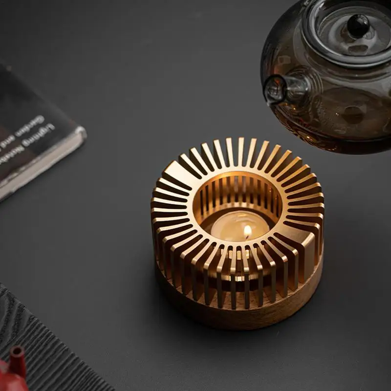 Грелки для чайников роскошный подогреватель шампанское золото чайная лампа