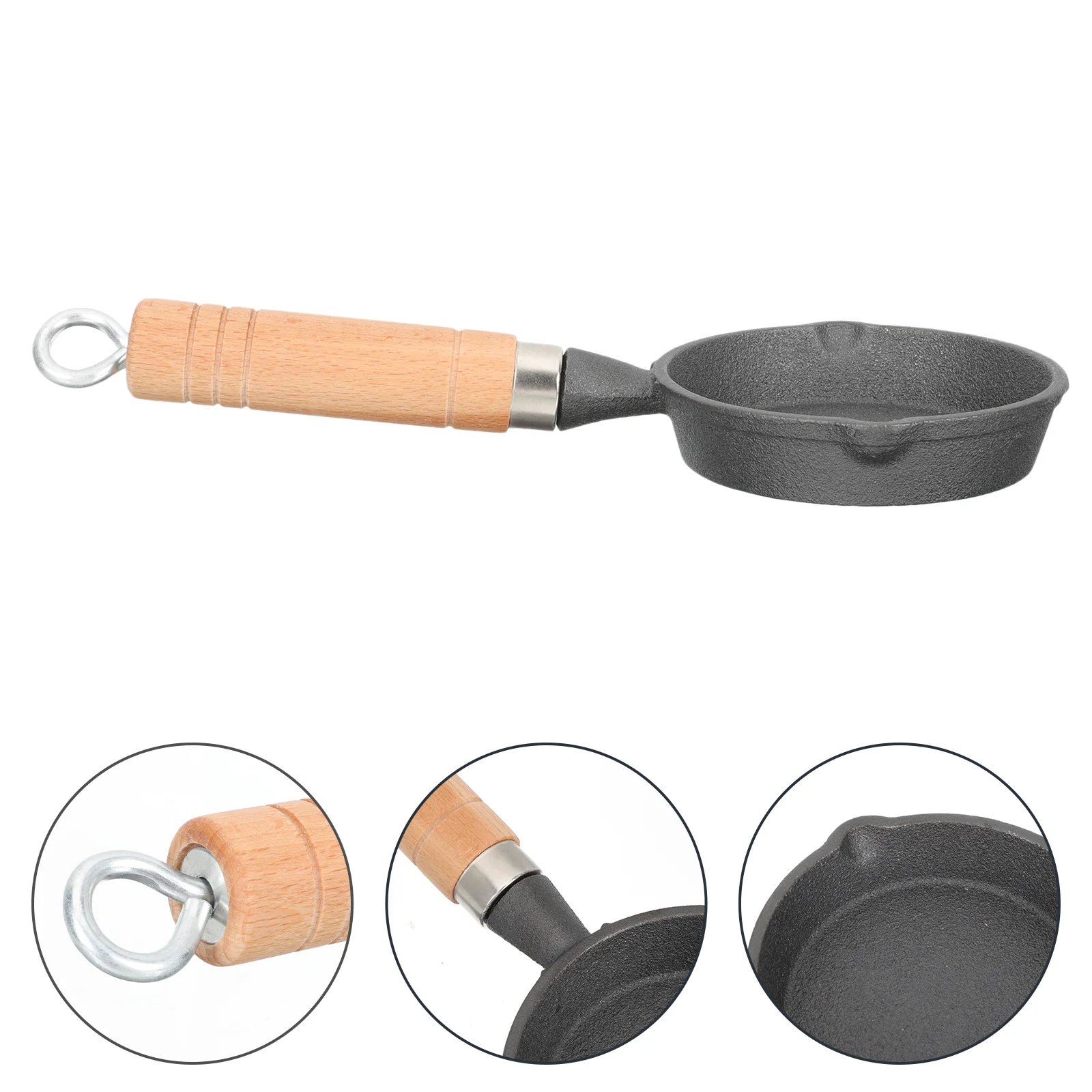 

Small Fish Frying Pan Portable Egg Frying Pot Oil Heating Cookware for Home