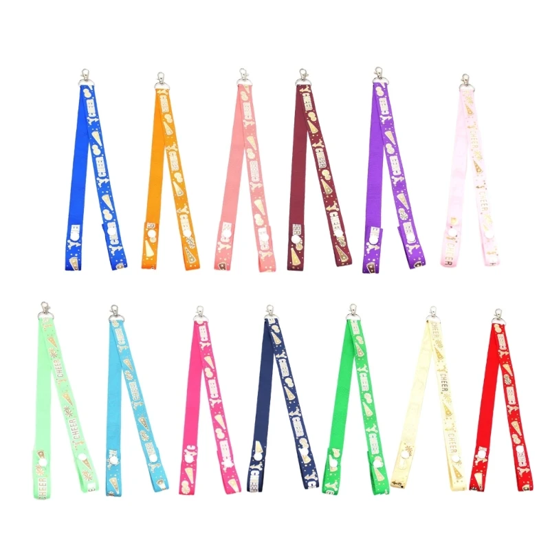 ZB91 10 шт. ремень-держатель с помпоном Cheerleader и пряжками для рюкзака Cheer удобный в