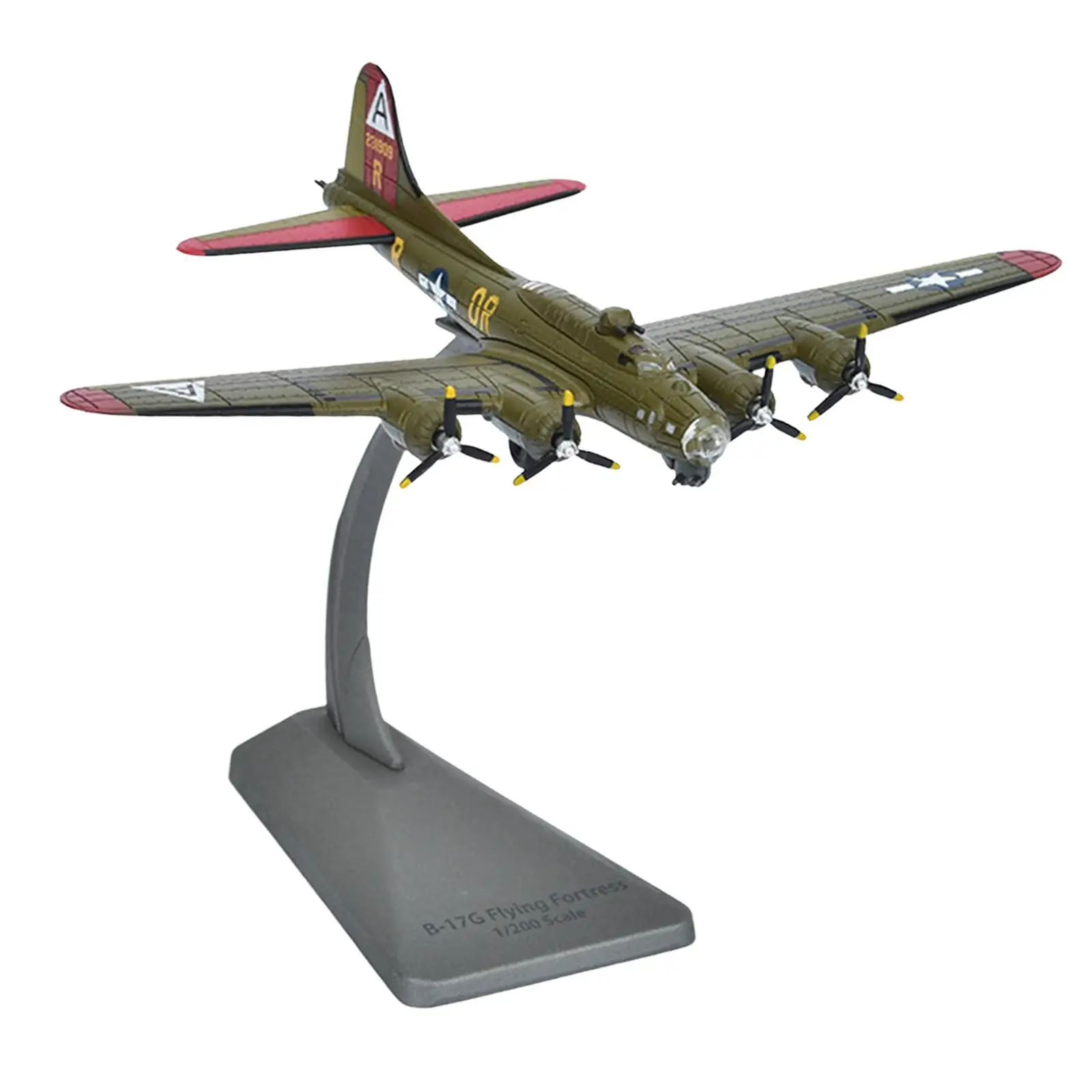 

Simulation 1:200 B 17 Aircraft Model Gift with Display Base Airplane Jet Model for Living Room Cafe Bedroom Bookshelf