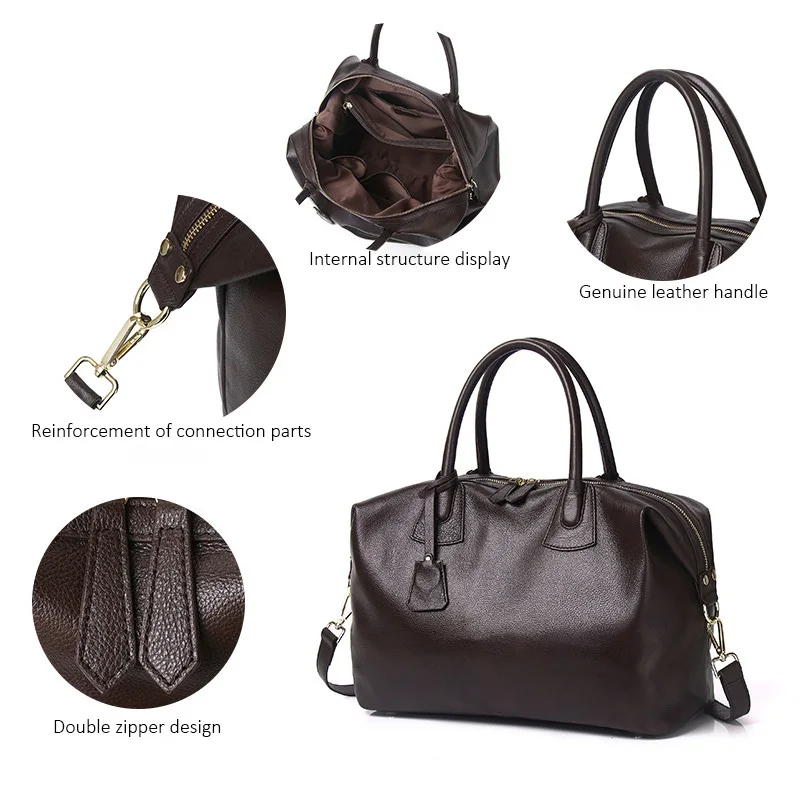 Классическая женская сумка VM FASHION KISS из воловьей кожи вместительная сумочка-тоут