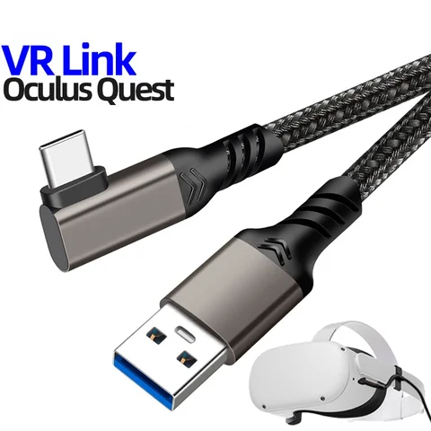 Быстрая зарядка от USB до USB C, 10 Гбит/с, USB 1/2, Gen1, для Oculus Quest Link, гарнитура виртуальной реальности, передача данных, аксессуары виртуальной реальности
