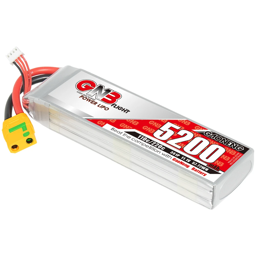 

GNB 5200mah 3S 11,1 V 110C 220C XT90 RC LiPo батарея EDF Jets грузовик самолет вертолет Мультикоптер лодка RC Хобби