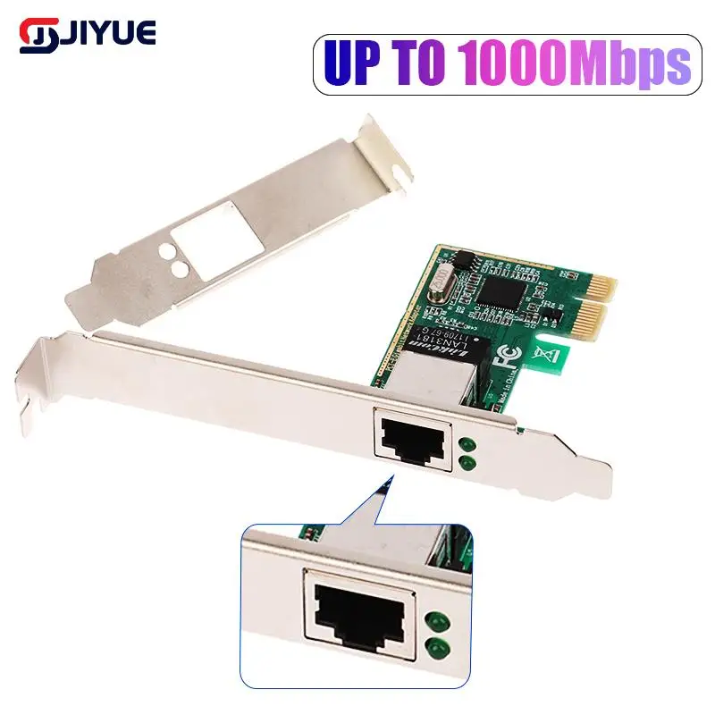 

1Set 10/100/1000Mbps Gigabit Ethernet PCI Express PCI-E Network Card RJ-45 LAN Adapter Converter Network Controller