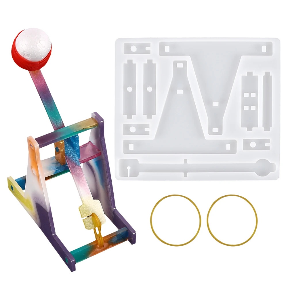 Форма для катапульты из силиконовой смолы с резиновой лентой сделай сам игровой