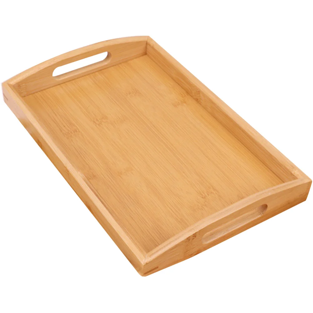 

Tray Serving Platter Party Wood Snack Plate Wooden Trays Dessert Entertaining Holders Accessories Cup Tea Reusable Fruit Plates