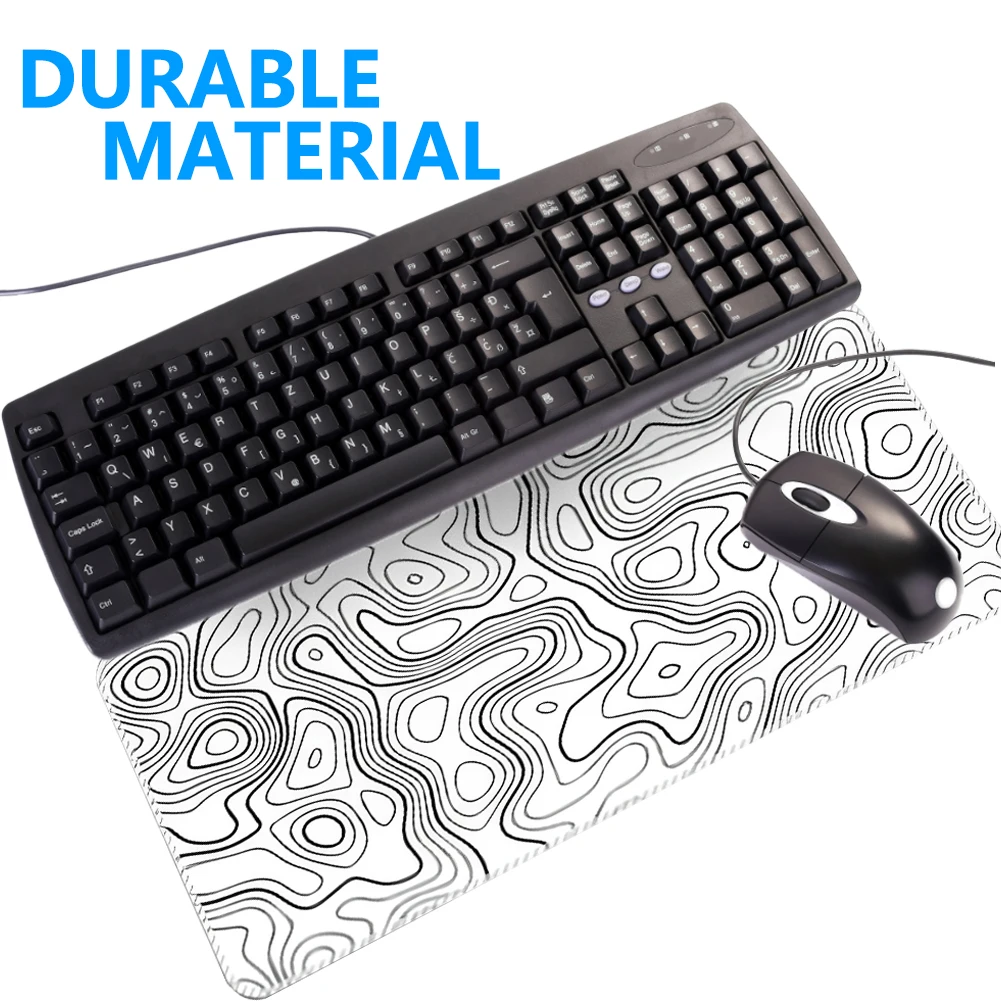 

Computer Mouse Pad Comfortable Extended Big Large Non-slip Base Stitched Edge Home Office Accessories Rubber Mouse Mat Cushion