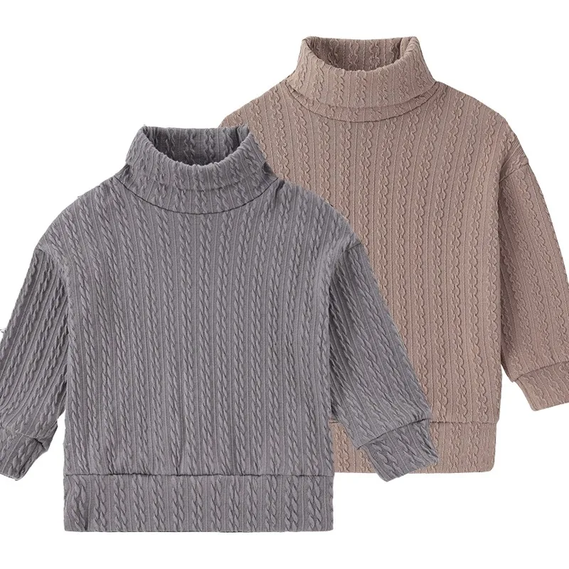 

2022 New Children's Autumn And Winter Knitted Sweaters Thick And Warm Fashion Clothes Baby Boys Girls Long Sleeved Outwear Tops