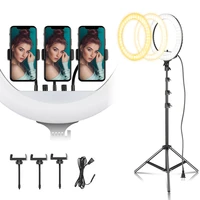 55w led ring light kit 18 inch ring lamp photo light ring for youtube makeup studio photography ringlight with light stand