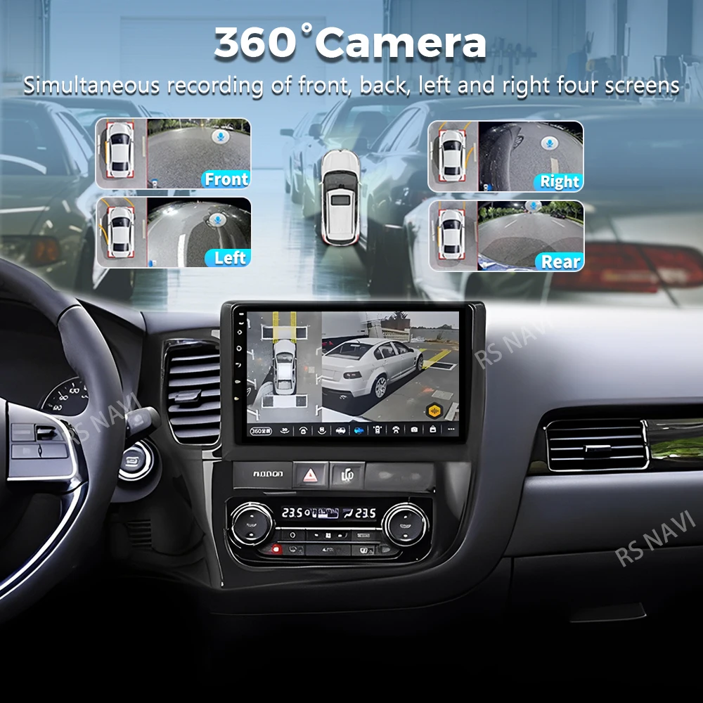 Фото Автомагнитола Android 16 CarPlay для Mitsubishi Outlander 3 GF0W GG0W 2012-2018: Мультимедийный видеоплеер с GPS и голосовым управлением AI №3