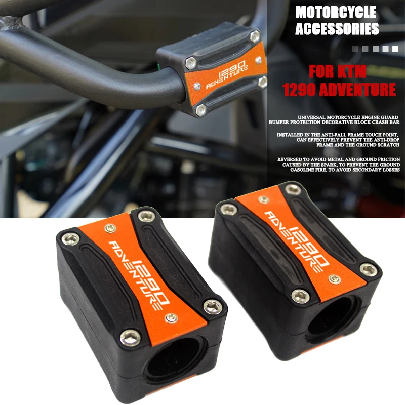 

Motorcycle Bumper Protector Engine Crash Bar Decorative Block For 1290 Adventure 1290 1290Adventure duke 1290 2021