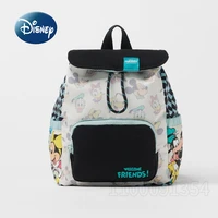 disney mickey new childrens backpack cartoon cute boys and girls schoolbag luxury brand fashion trend mini womens backpack