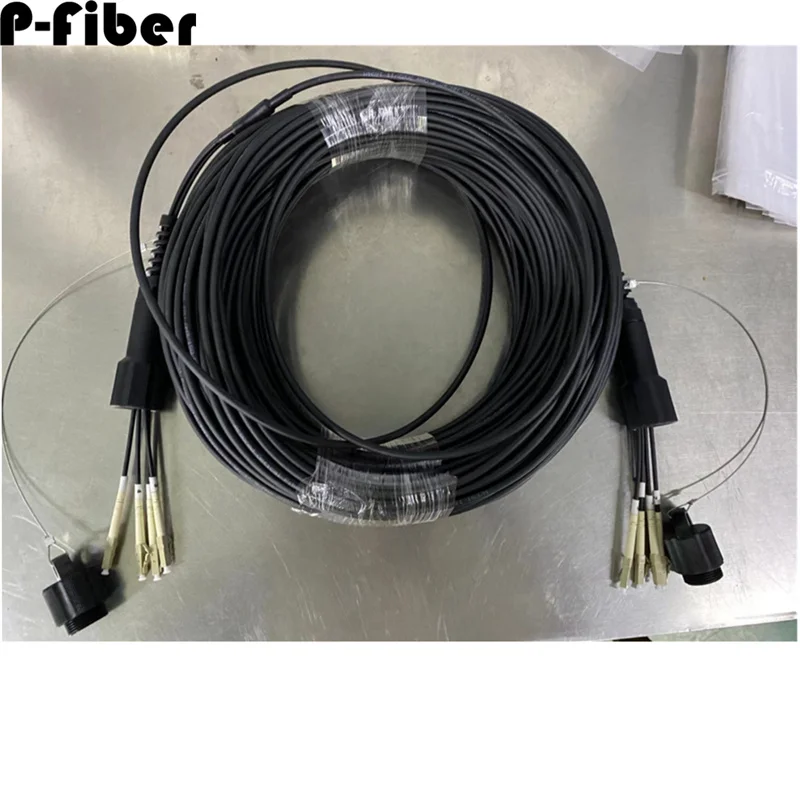 Уличный патчкорд OM3 100 м 4/6/8 ядер ТПУ бронированная катушка PCD235 4C 6C 8C LC SC FC ST