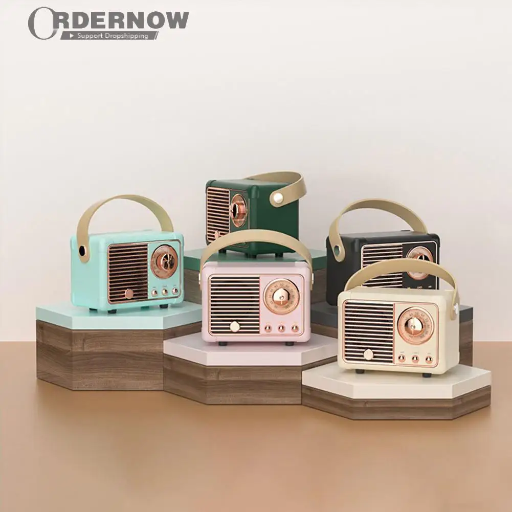 

2022 Retro Bluetooth Speaker HM11 altavoz bluetooth tronsmart soundbar Mini Speakers Loudspeaker boombox 3D Stereo HiFi Sound TF