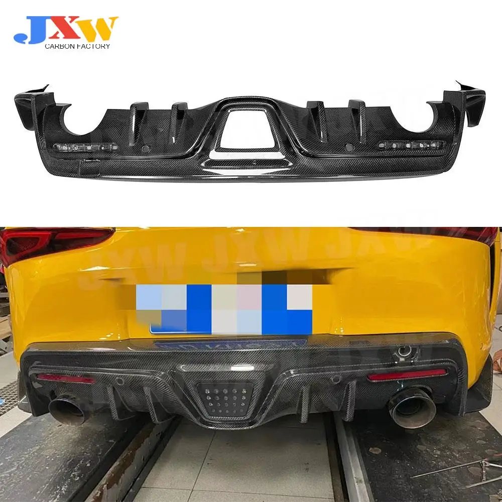 Задний бампер из углеродного волокна для Toyota Supra 2019 2020 + задний спойлер-диффузор с