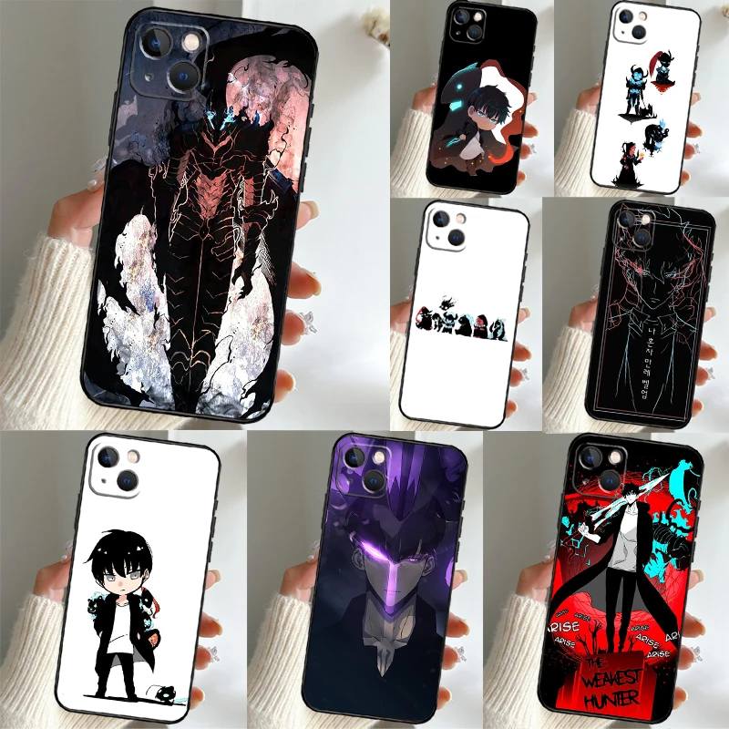 

Чехол для телефона Solo Leveling All Team Chibi для iPhone 11 12 13 14 Pro Max Mini X XS Max XR 7 8 Plus SE2