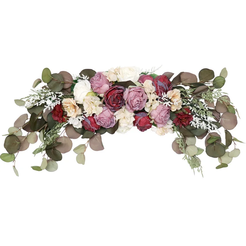 

Rose Artificial Wedding Flowers Garland Arch Arrange Door Lintel Hanging Flower Wreath Wall Ornaments Home Decor Party Supplies
