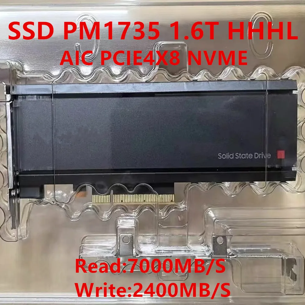 Фото Оригинальный твердотельный накопитель для Samsung PM1735 1,6T HHHL PCIE4.0 AIC Card Enterprise, новый №1
