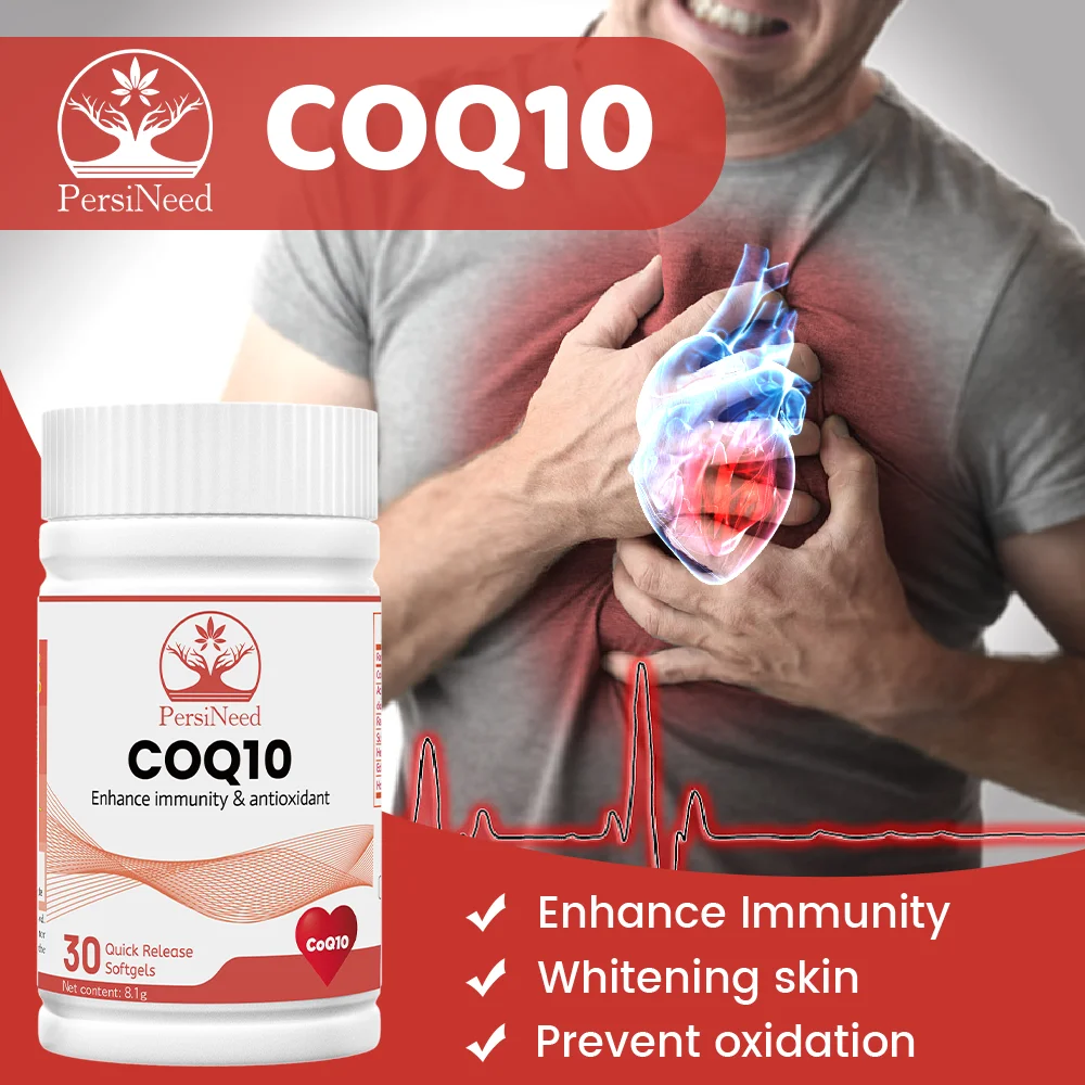 

PersiNeed CoQ10 Softgels Ultra 3x Better Absorption Supplements Antioxidant For Vascular And Heart Health & Energy
