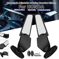 new motorcycle mirrors adjustable rotating rearview mirror wind wing for honda cbr650r cbr650f cbr 250r 300r 400r 500r 600r 900r