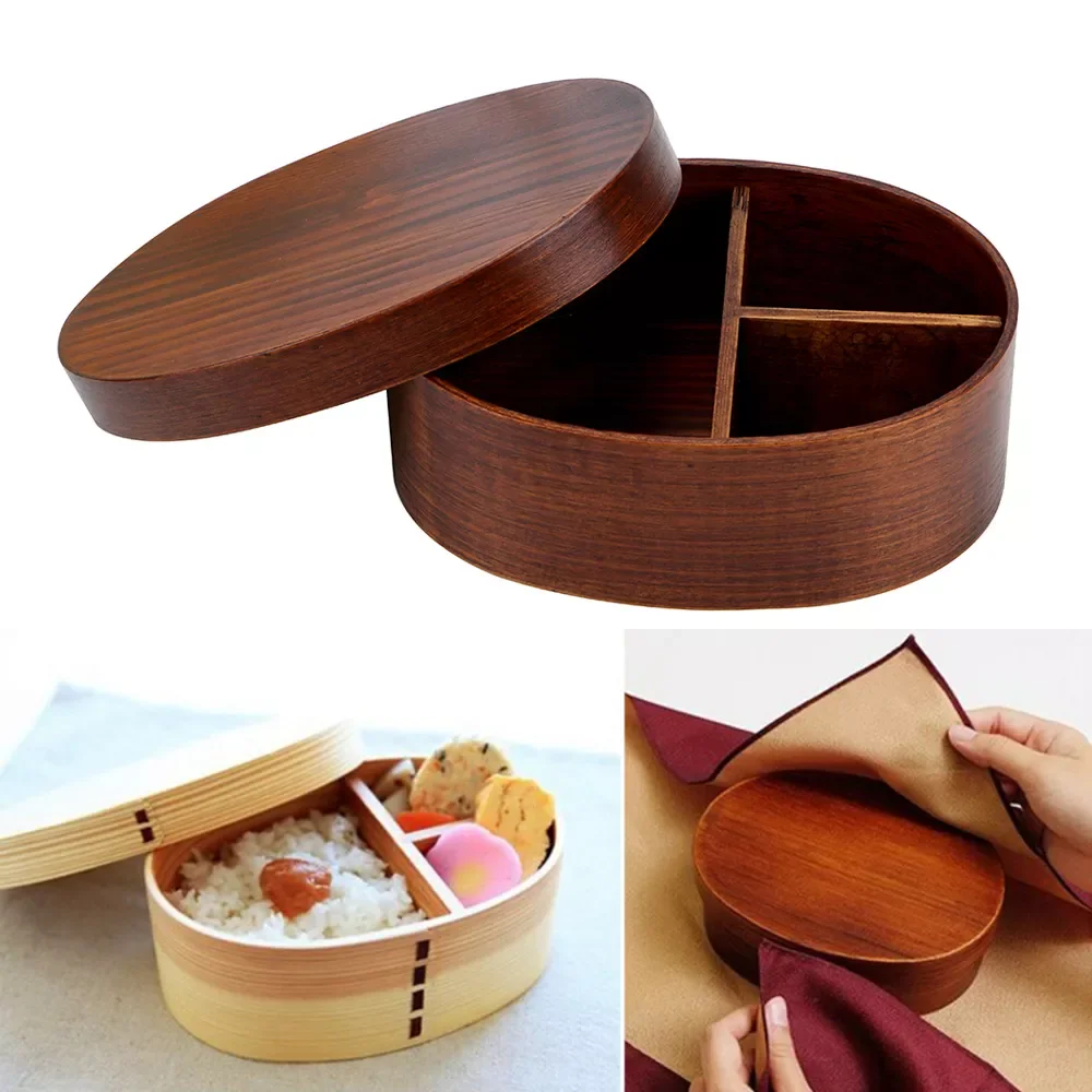 

Коробки для пикника Bento, контейнер для еды, 1 слой, 3 ячейки, портативные кухонные инструменты, столовая посуда