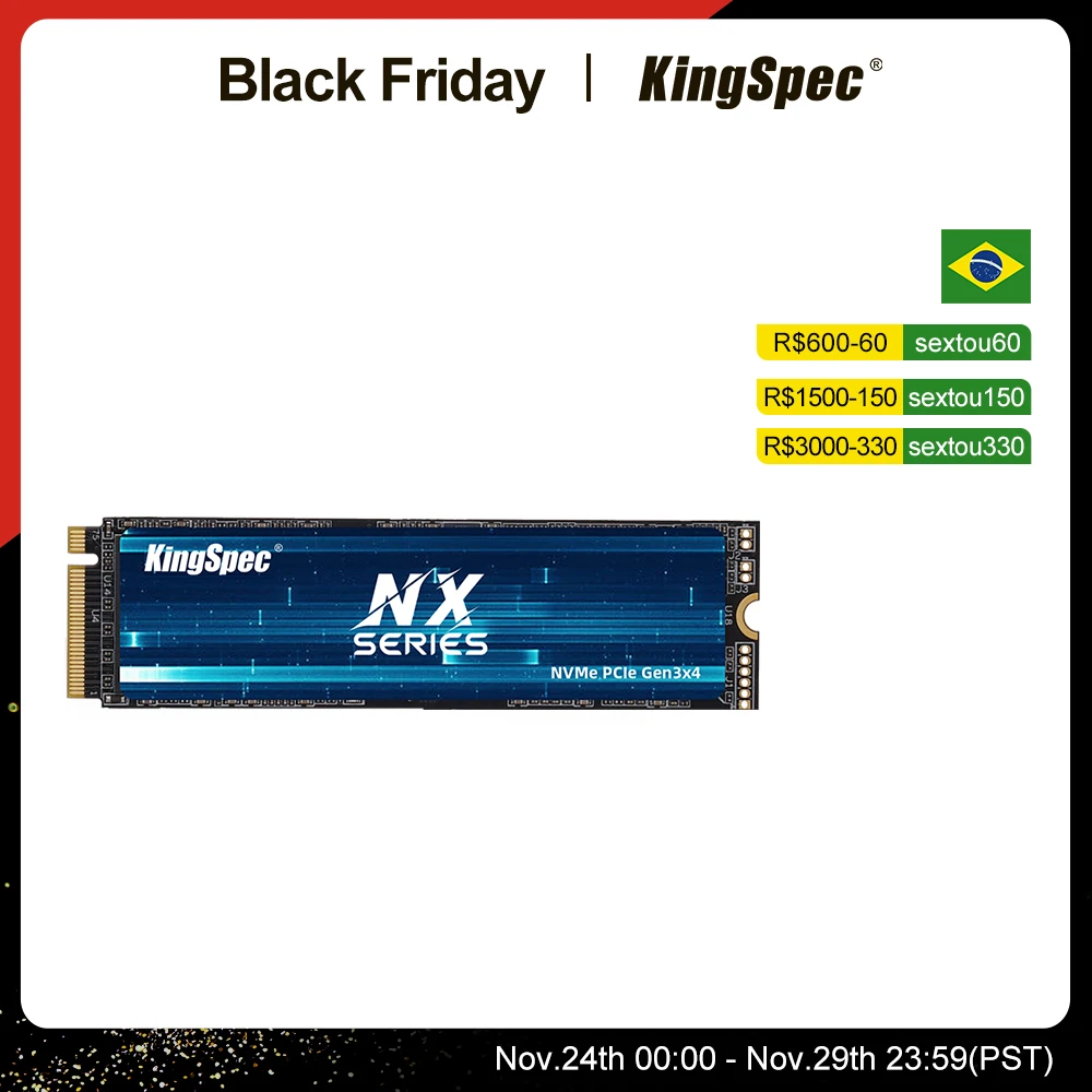 Твердотельный накопитель KingSpec SSD M2 NVME 128 ГБ 256 512 ТБ Ssd M.2 PCIe 3 0 1 твердотельный диск