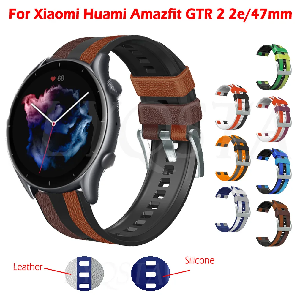 

Ремешок силиконовый спортивный для смарт-часов Xiaomi Huami Amazfit GTR 2 2e 3Pro 47 мм GTR2 GTR3