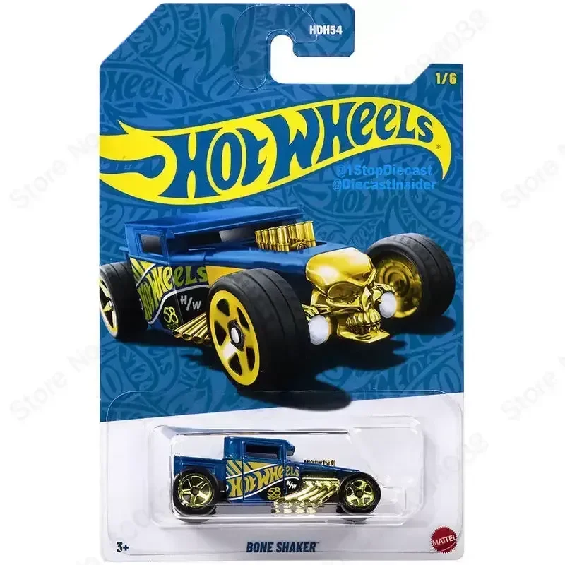 Фото Новинка в наличии: Коллекционные модели автомобилей Hot Wheels к 58-летию, серия Blue Gold HDH54 — Corvette Stingray, Dodge, Subaru, Honda. Подарки для коллекционеров. №4