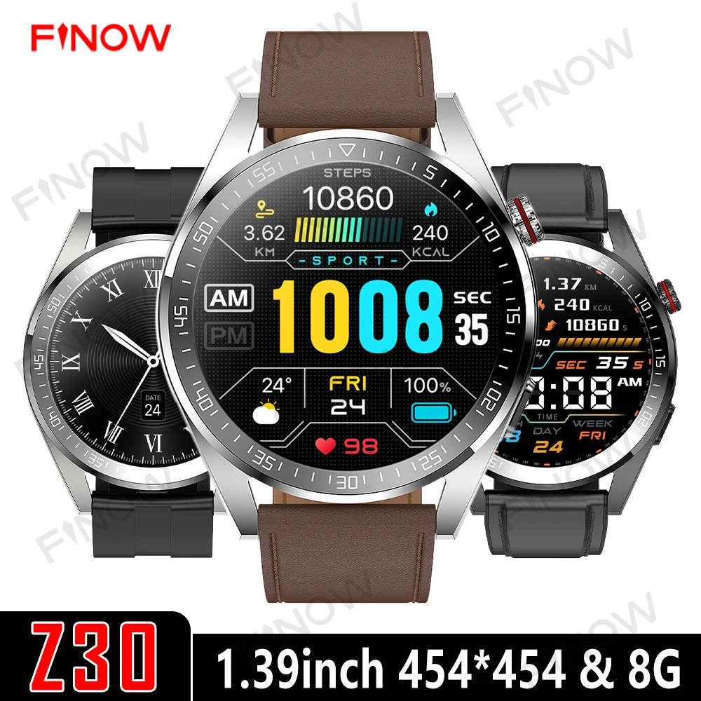 

Смарт-часы Finow Z30 женские, 1,39 дюйма, 300 мАч, 8 Гб