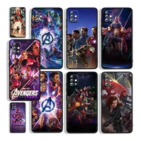 marvel avengers heroes for samsung a73 a72 a71 a53 a52 a51 a41 a33 a32 a31 a22 a21s a13 a12 a03s a02 5g black phone case