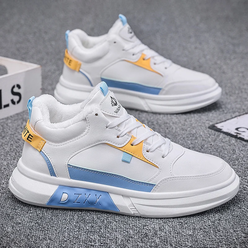 Мужская обувь лето 2024 новые туфли с высоким берцем мужские для досок толстые