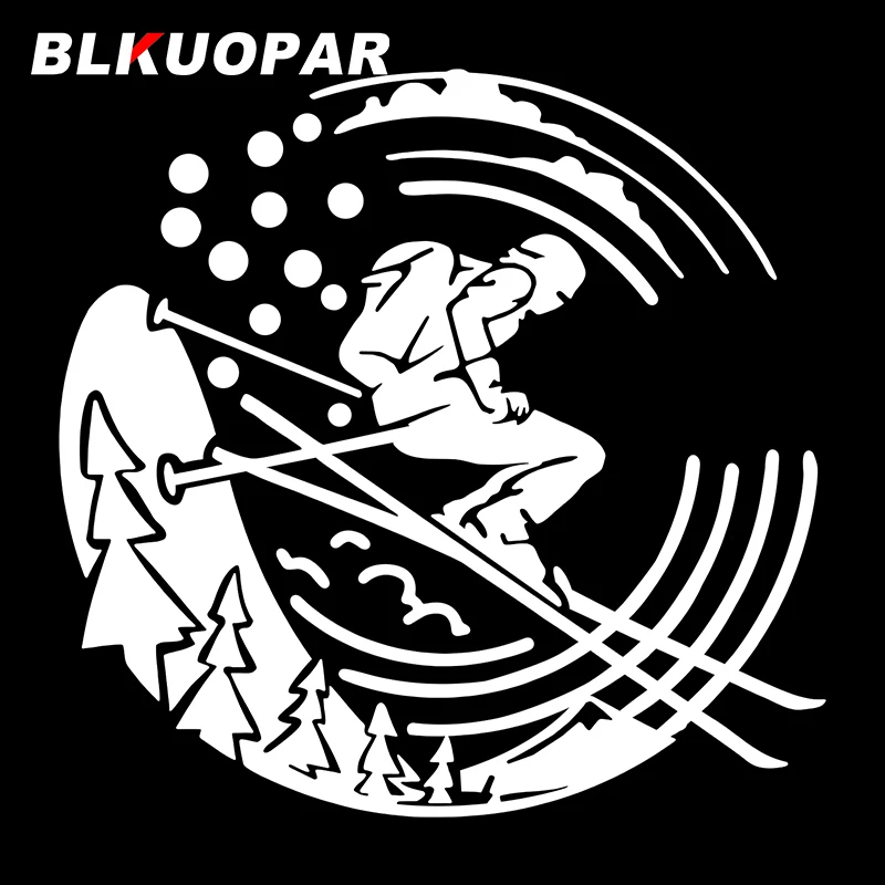 

BLKUOPAR лыжный спорт джунгли снежные горы автомобильные наклейки модная наклейка водостойкая высечка шлем для ноутбука автомобильные аксессуары