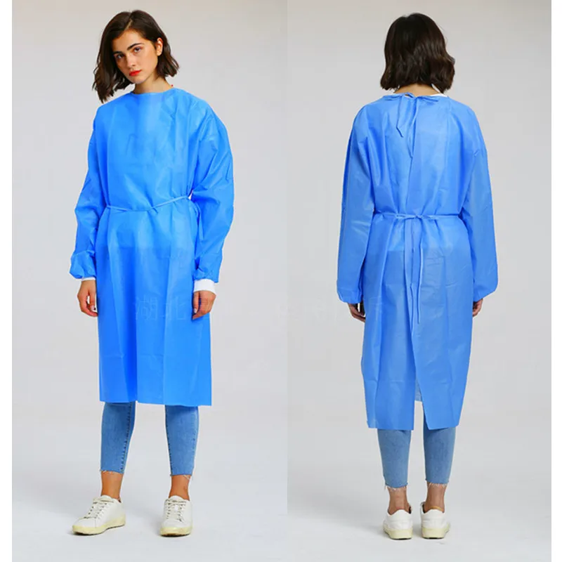 Disposable Dustproof Gown Thicken Protective Work Isolation Clothes Coverall Clothing Dental Anti-oil Stain Nursing Labour Gown
