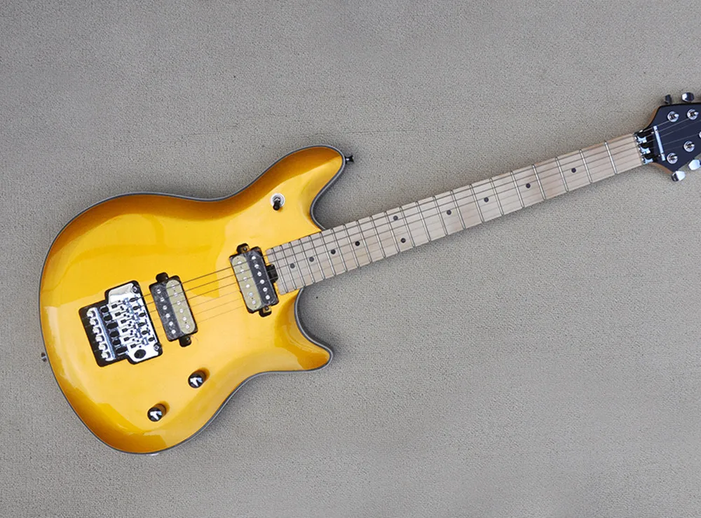 

Gold Body 6 Strings Electric Guitar with Chrome Hardware, Maple Neck,Provide Customized Services