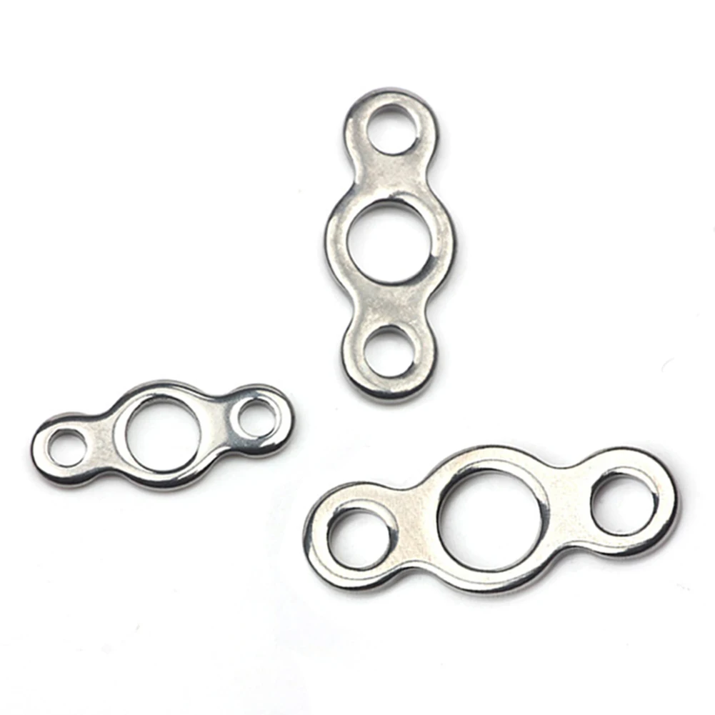 

10pcs/Pack Fishing Gourd Chain Solid Ring 8 Solid Ring Steel Jigging Fishing Split Snaps Assist Hook Connectors Jigs Lure Hook